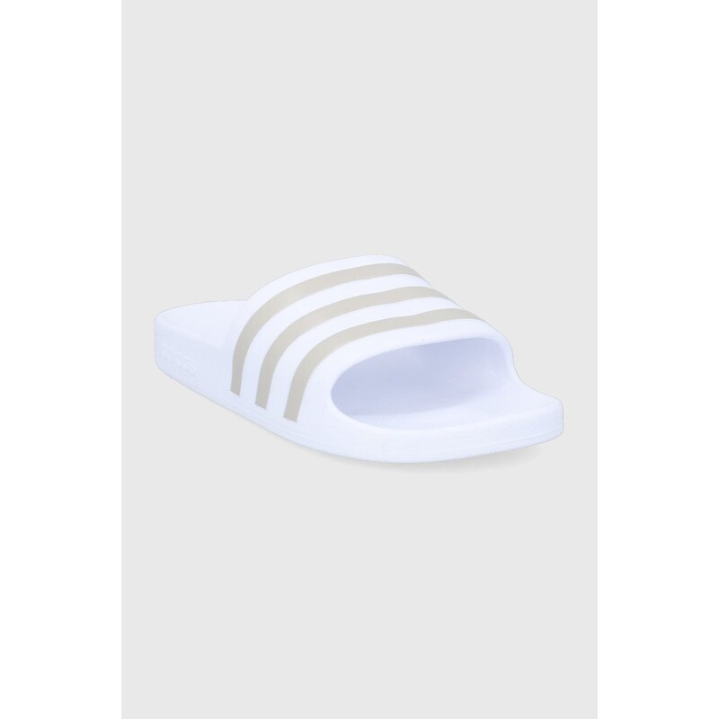 Natikače adidas Adilette EF1730.D za žene, boja: bijela
