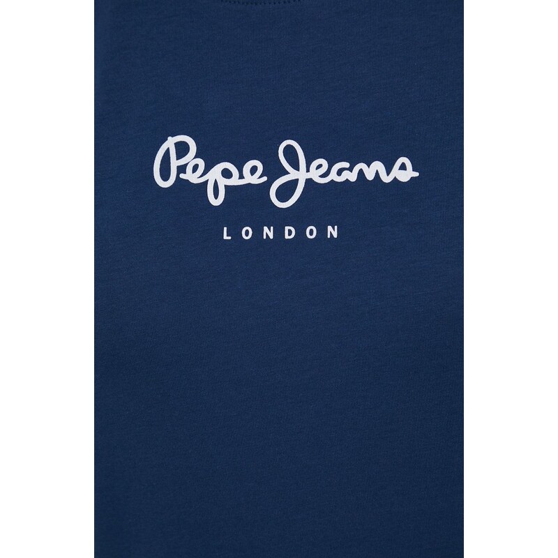Majica kratkih rukava Pepe Jeans New Virginia Ss N za žene, boja: tamno plava