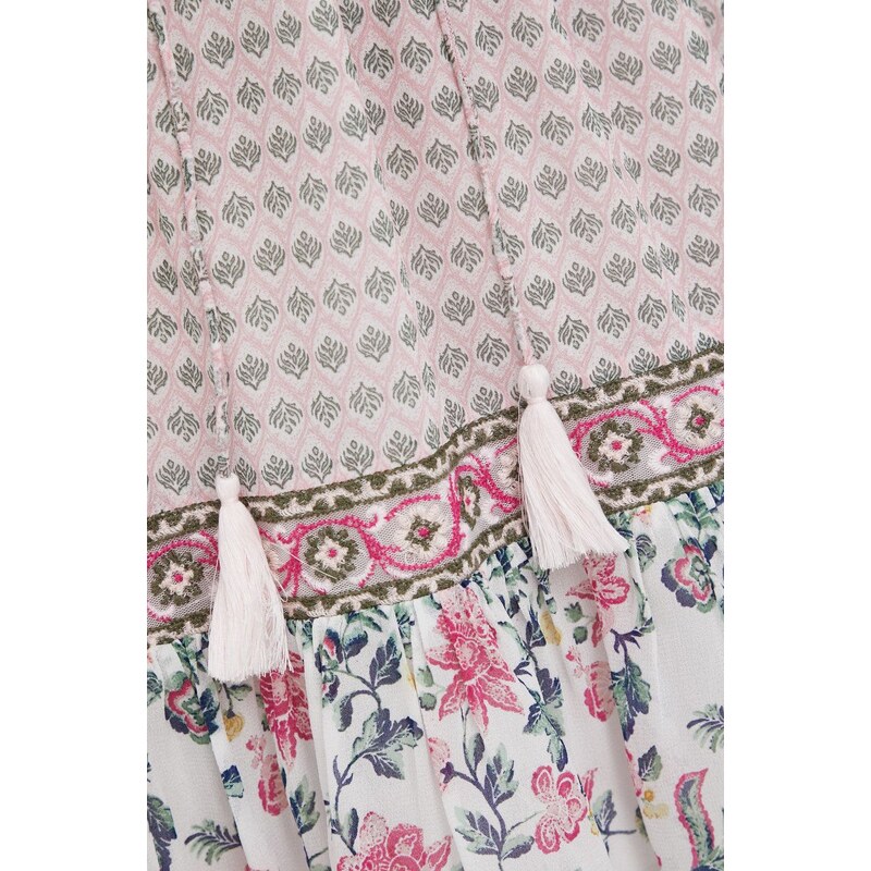 Haljina Pepe Jeans Mercer boja: ružičasta, mini, širi se prema dolje