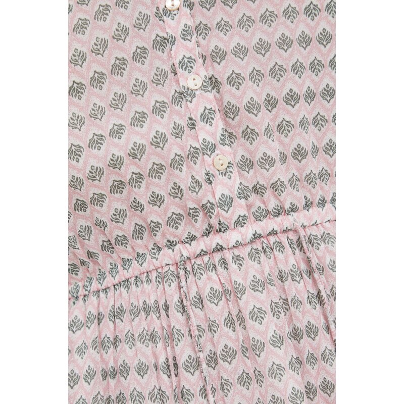 Haljina Pepe Jeans Mercer boja: ružičasta, mini, širi se prema dolje
