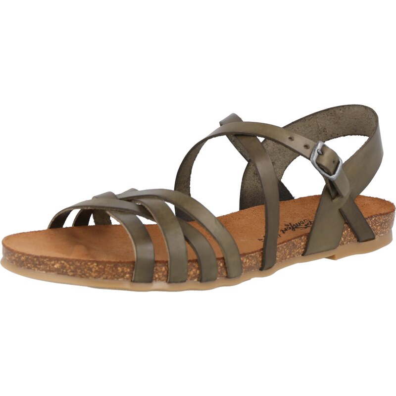 COSMOS COMFORT Sandale s remenčićima tamno zelena