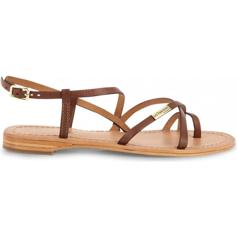 Sandales semi-compensées en cuir hactress Les Tropeziennes Par M.Belarbi | La Redoute