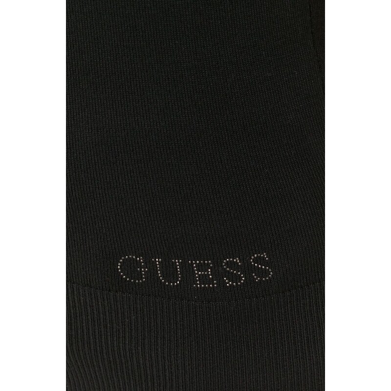 Pulover Guess za žene, boja: crna, lagani, s dolčevitom