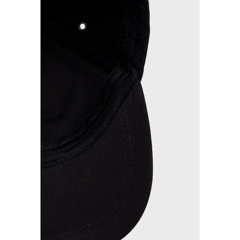 Pamučna kapa PS Paul Smith boja: crna, s aplikacijom
