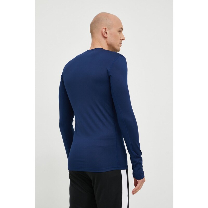 Majica dugih rukava za trening adidas Performance boja: tamno plava, jednobojni model