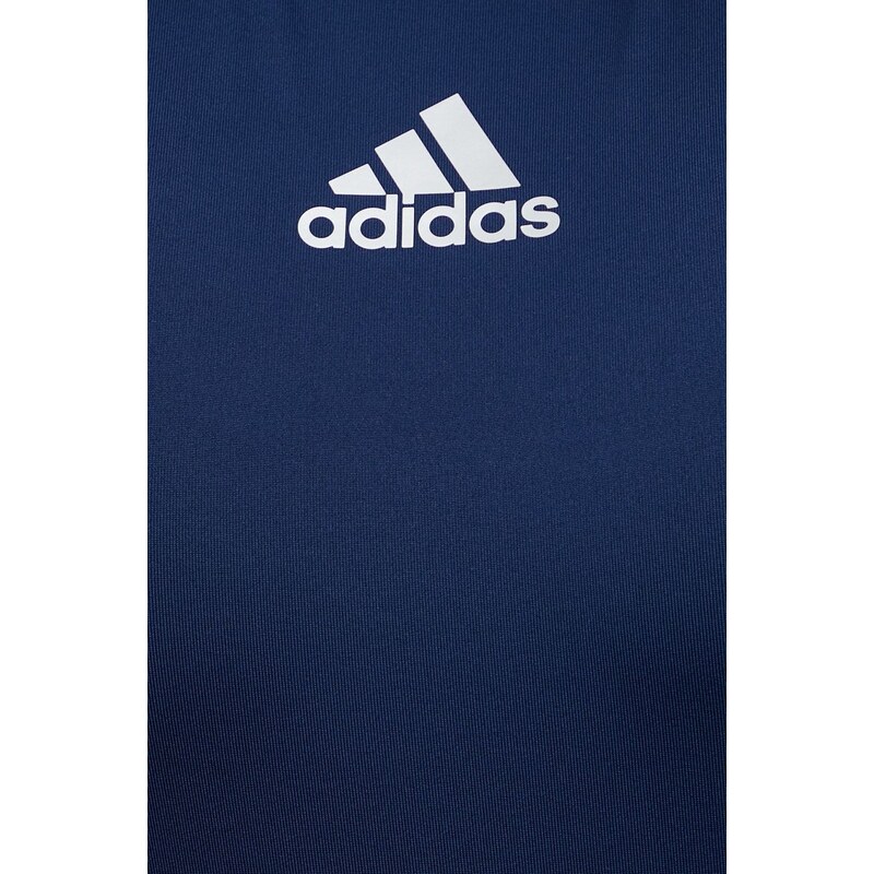 Majica dugih rukava za trening adidas Performance boja: tamno plava, jednobojni model