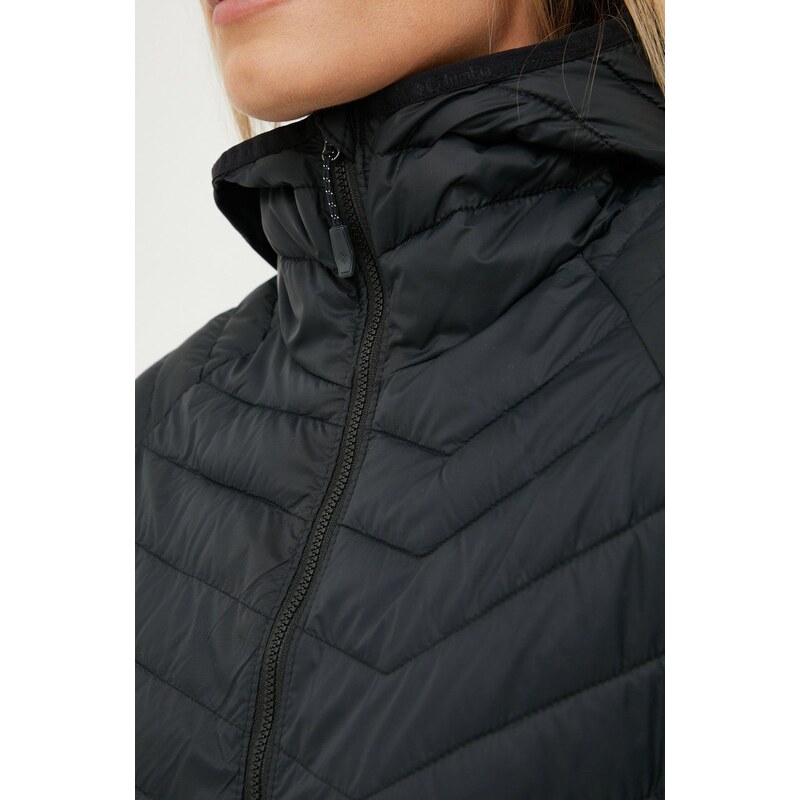 Sportska jakna Columbia Powder Pass boja: crna, za prijelazno razdoblje, 1773211-010