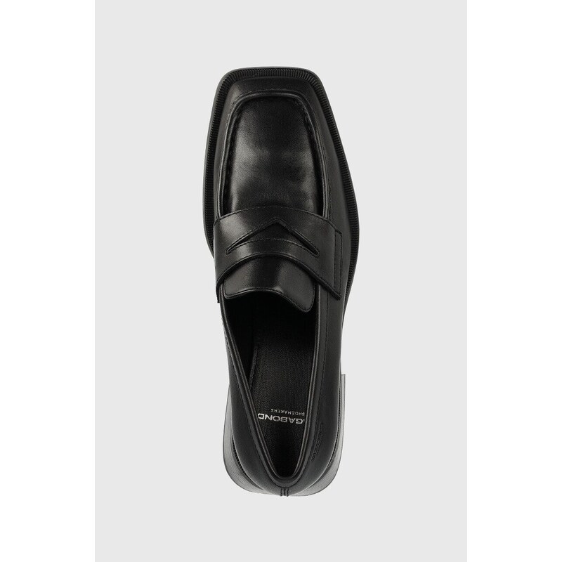 Kožne salonke Vagabond Shoemakers Blanca za žene, boja: crna, s debelom potpeticom