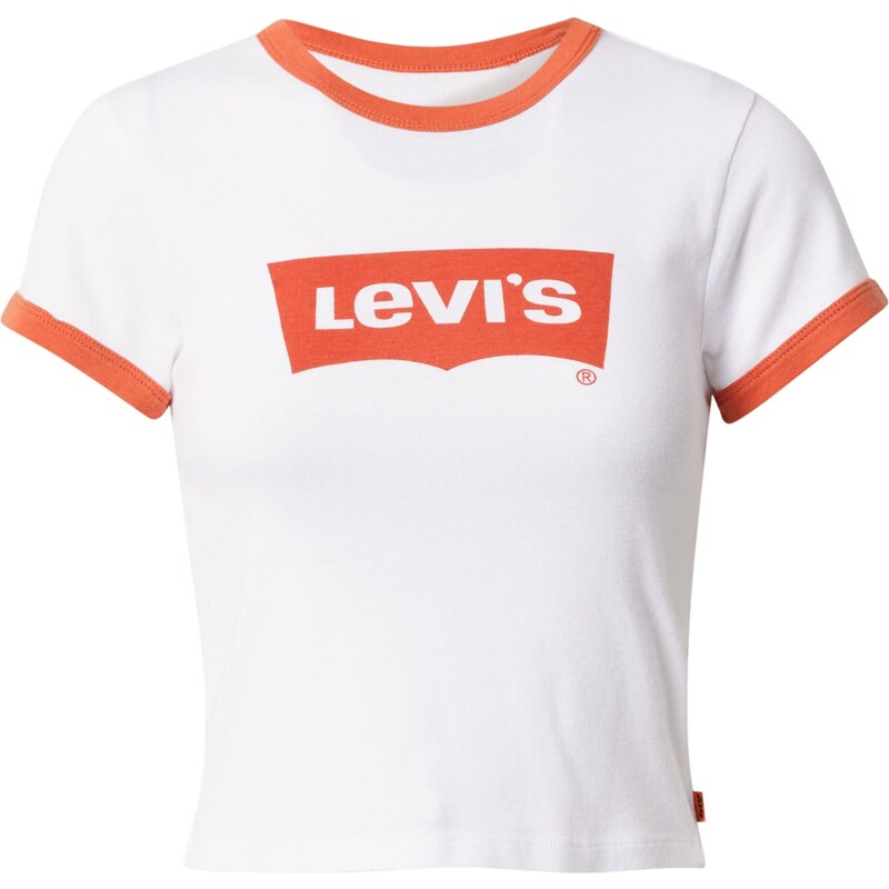 LEVI'S  Majica 'Graphic Ringer Mini Tee' narančasta / bijela