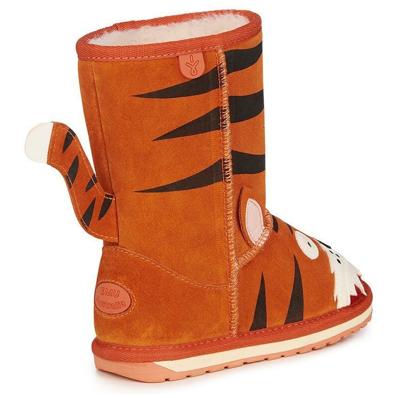Dječje cipele za snijeg od brušene kože Emu Australia Tiger boja: narančasta