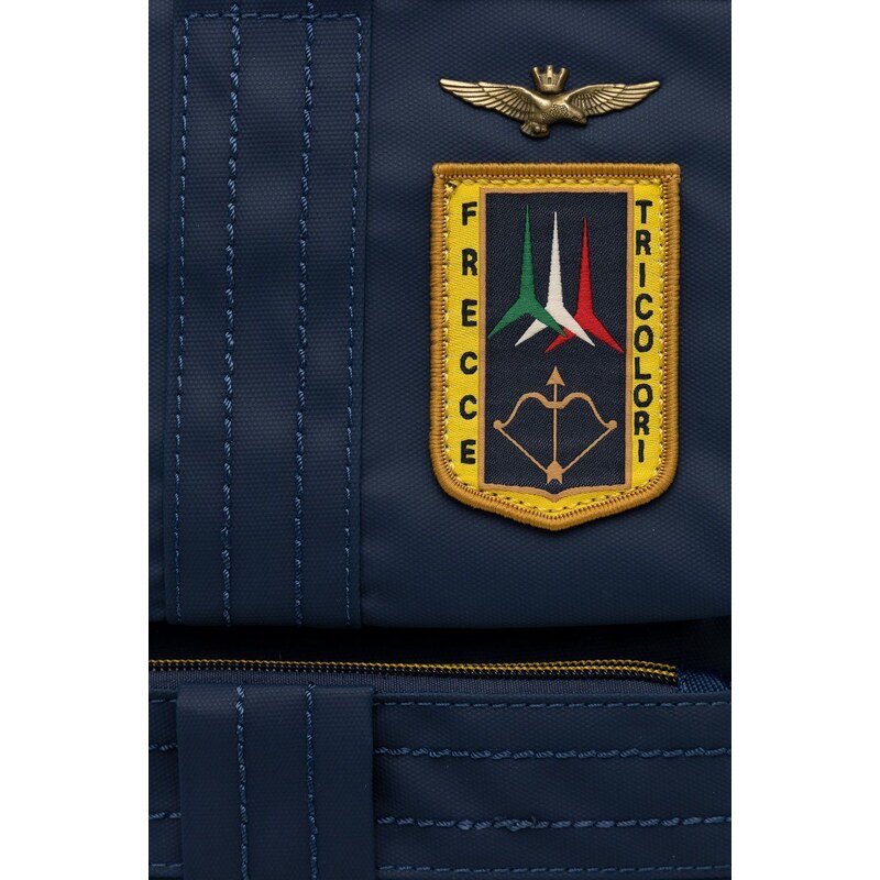 Ruksak Aeronautica Militare za muškarce, boja: tamno plava, veliki, jednobojni model