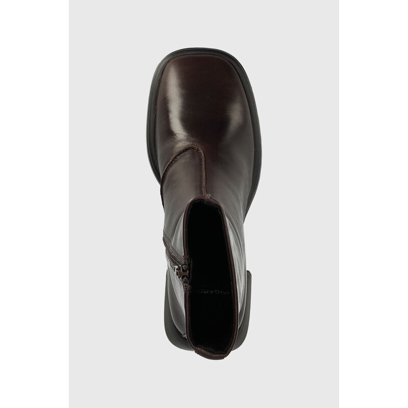 Kožne gležnjače Vagabond Shoemakers Ansie, za žene, boja: smeđa, s debelom potpeticom