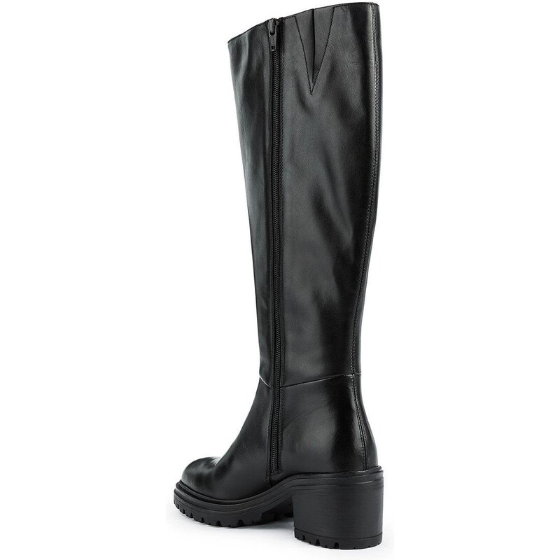 Čizme Geox Damiana za žene, boja: crna, s debelom potpeticom