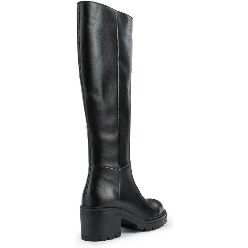 Čizme Geox Damiana za žene, boja: crna, s debelom potpeticom