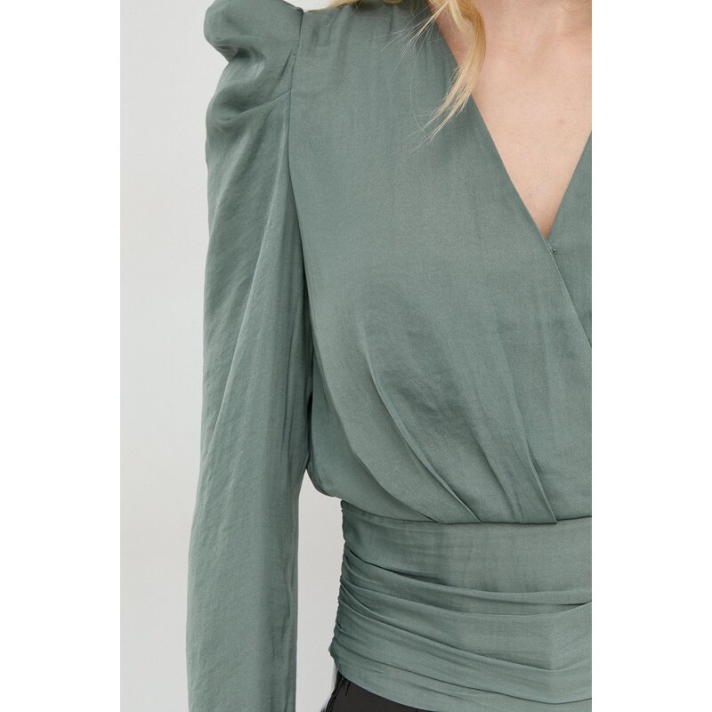 Bluza Morgan za žene, boja: zelena, glatka