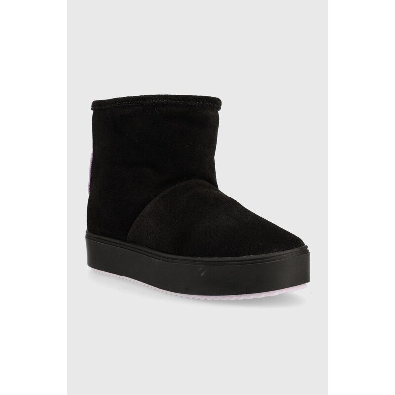 Cipele za snijeg od brušene kože Chiara Ferragni Eyelike boja: crna