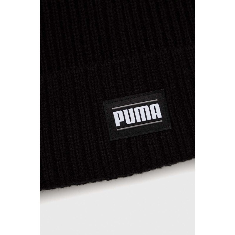 Kapa Puma boja: crna, od tanke pletenine
