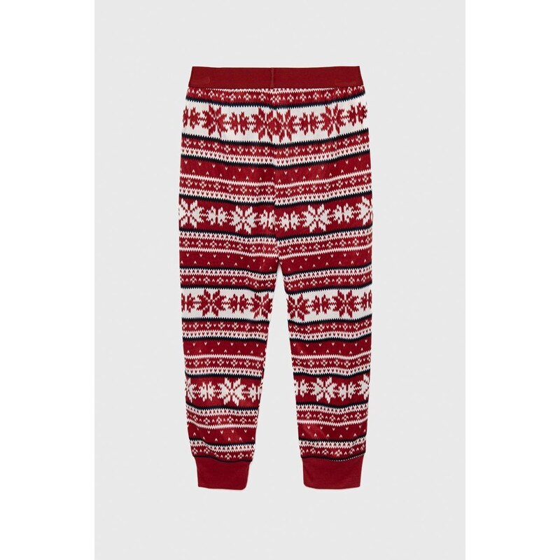 Dječje pidžama hlače Abercrombie & Fitch boja: bordo, s uzorkom