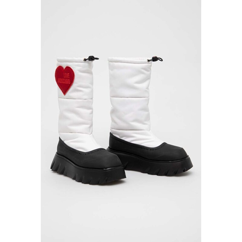 Čizme za snijeg Love Moschino boja: bijela