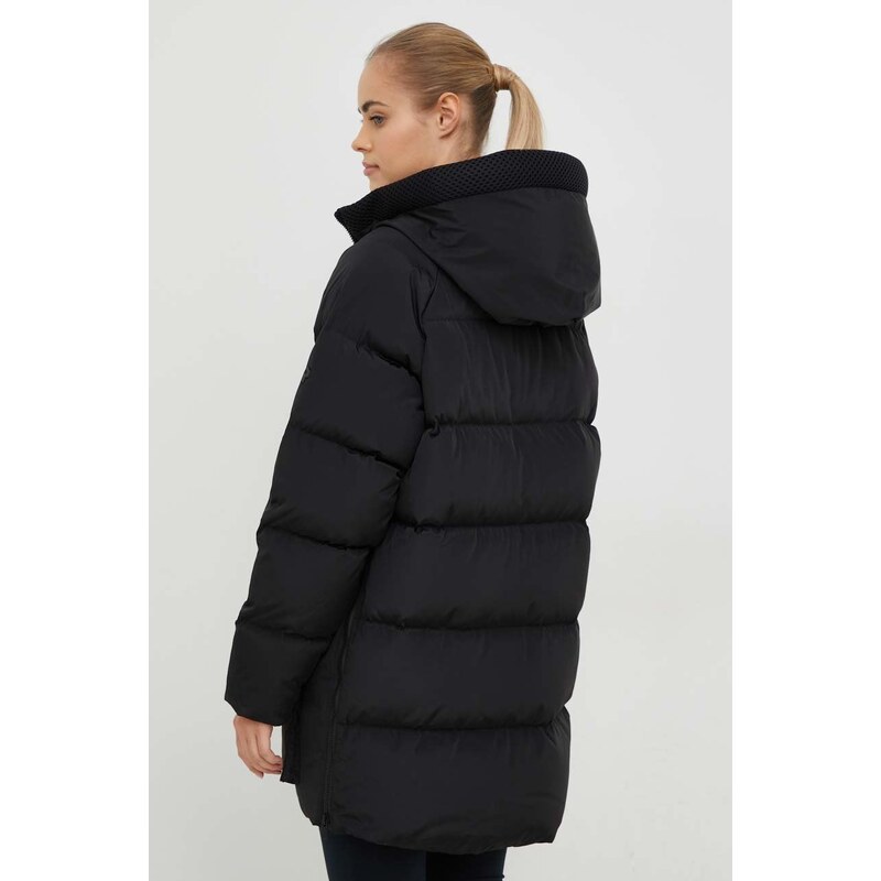 Pernata jakna Peak Performance za žene, boja: crna, za zimu