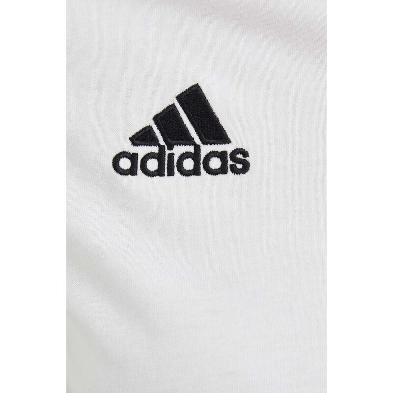 Pamučna majica adidas Performance boja: bijela