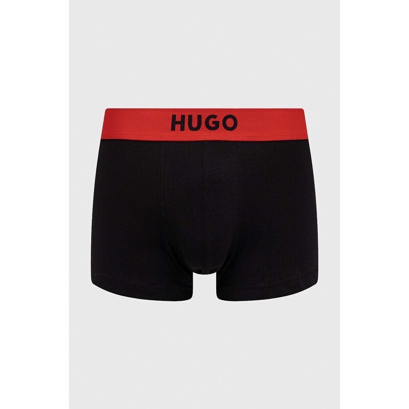 Bokserice HUGO 2-pack za muškarce, boja: crna