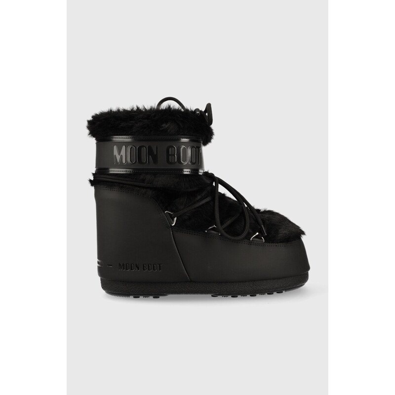 Čizme za snijeg Moon Boot Icon Low Faux Fur boja: crna, 14093900