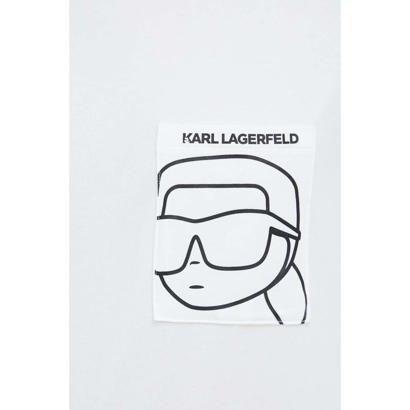 Pidžama Karl Lagerfeld za muškarce, boja: crna, s tiskom