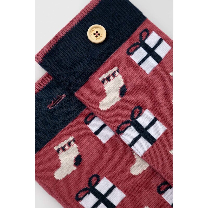 Čarape Cabaia za muškarce, boja: crvena