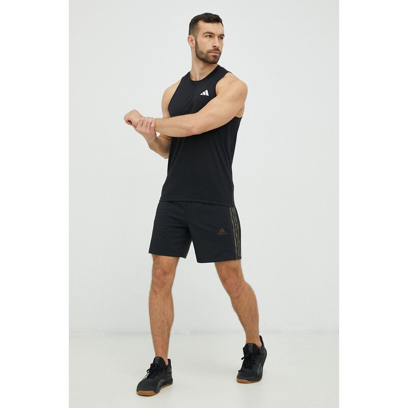 Majica kratkih rukava za trening adidas Performance Training Essentials Feelready boja: crna
