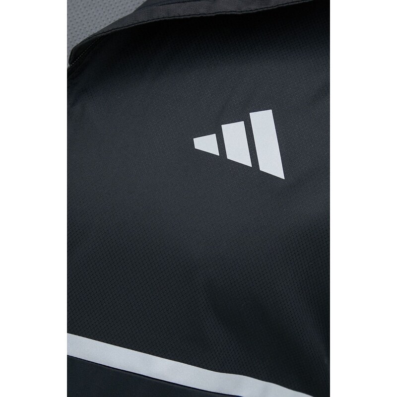 Jakna za trčanje adidas Performance Own the Run boja: crna, za prijelazno razdoblje
