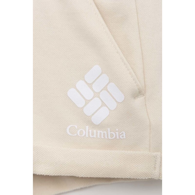 Dječje kratke hlače Columbia Columbia Trek French Terry Short boja: bež, glatki materijal, podesivi struk