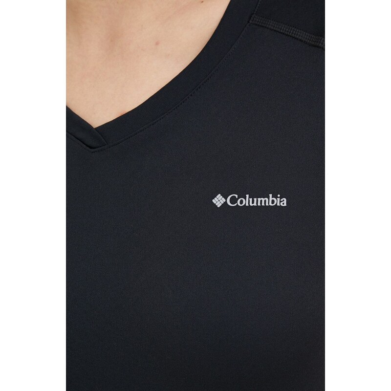 Sportska majica kratkih rukava Columbia Zero Rules boja: crna