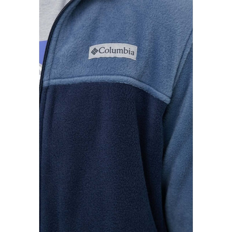 Sportska dukserica Columbia Steens Mtn za muškarce, boja: tamno plava, glatka