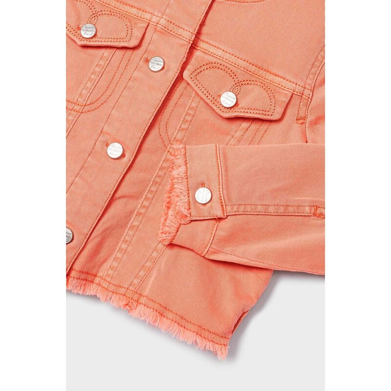 Dječja traper jakna Mayoral boja: narančasta