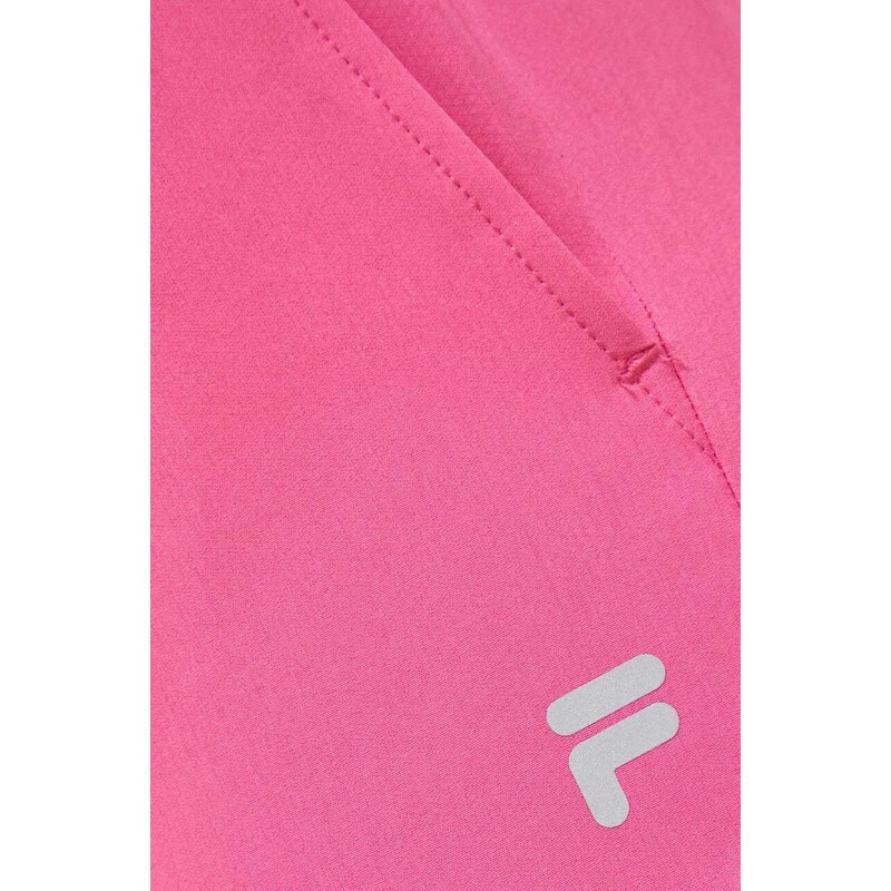 Hlače za trening Fila Rochefaort boja: ružičasta, glatki materijal