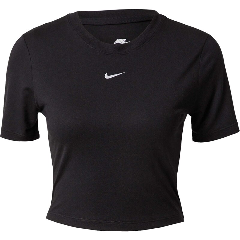 Nike Sportswear Majica 'Essential' crna / bijela