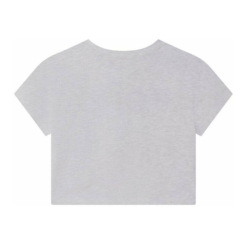 Dječja pamučna majica kratkih rukava Michael Kors boja: siva