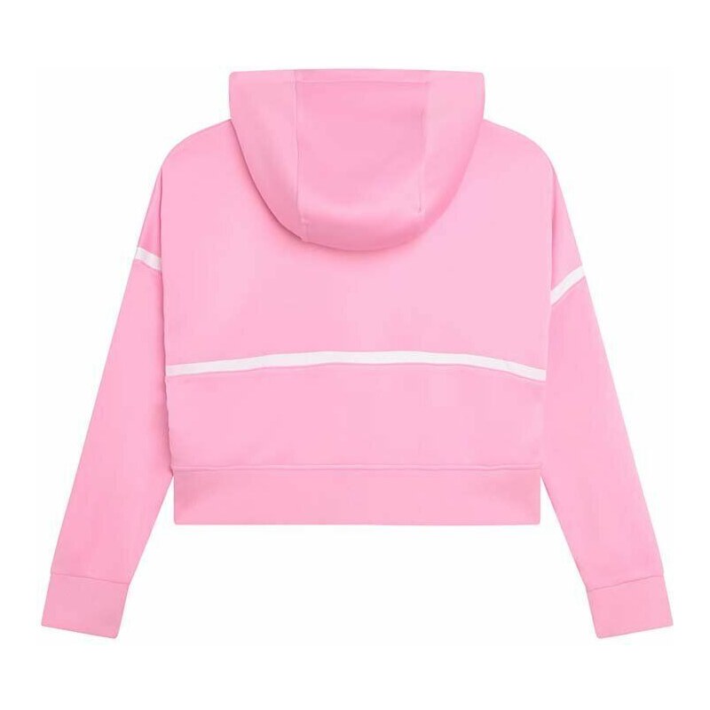 Dječja dukserica Karl Lagerfeld boja: ružičasta, s kapuljačom, glatka