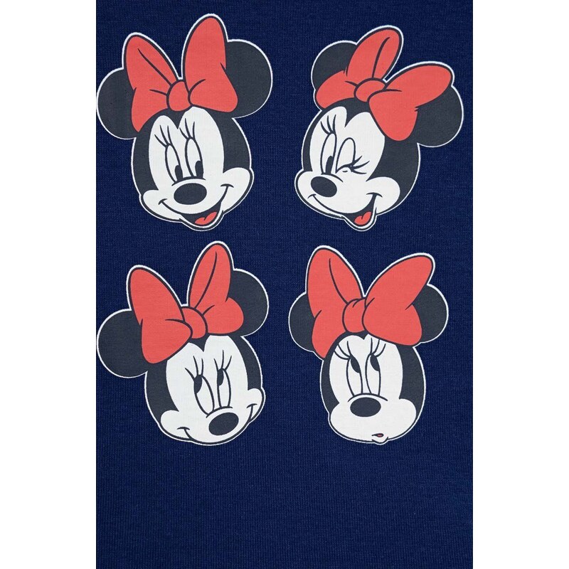 Dječja pamučna pidžama GAP x Disney boja: tamno plava, s uzorkom