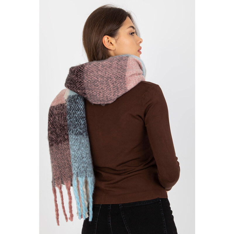Glara Wide scarf with wool