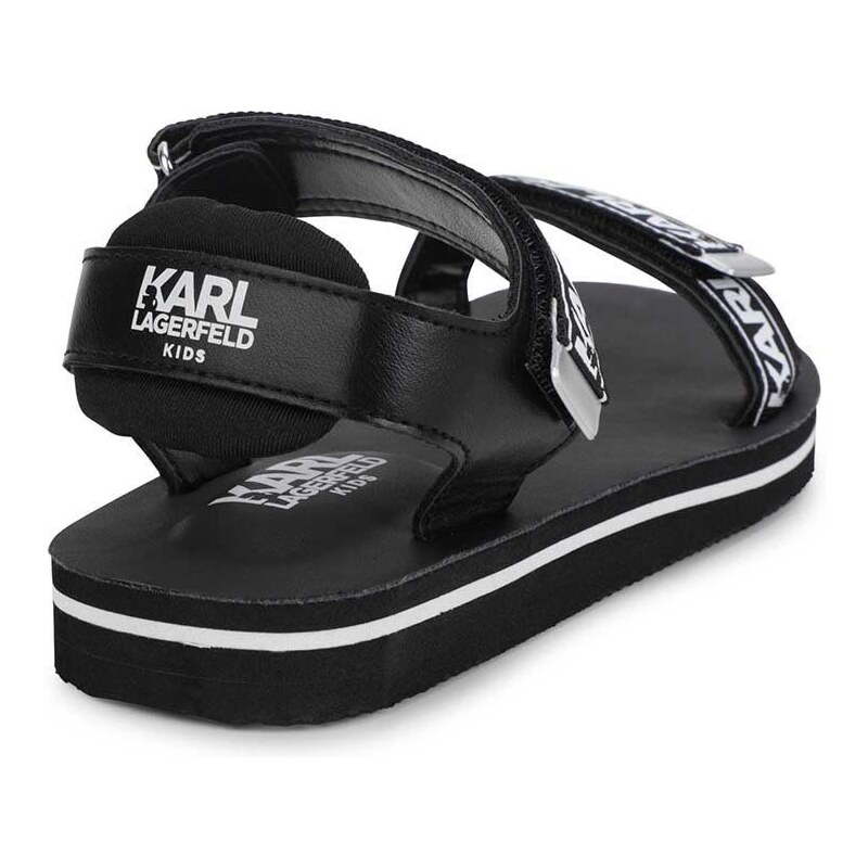 Dječje sandale Karl Lagerfeld boja: crna