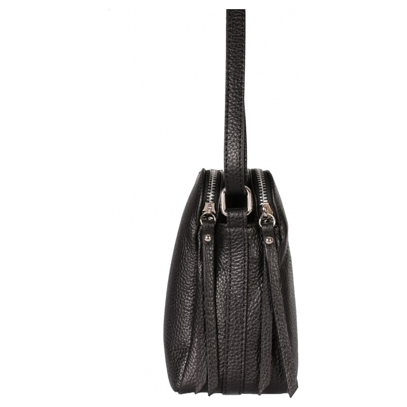 Luksuzna Talijanska torba od prave kože VERA ITALY "Encarna", boja crna, 18,5x23cm