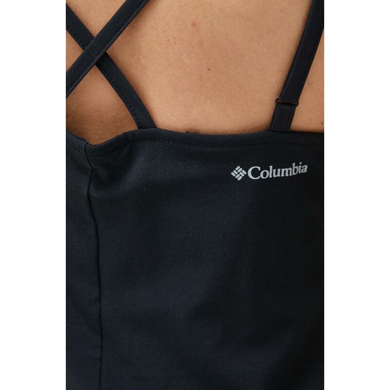 Haljina Columbia boja: crna, mini, ravna