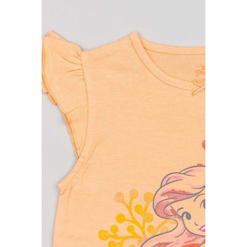Dječja pamučna pidžama zippy boja: narančasta, s uzorkom