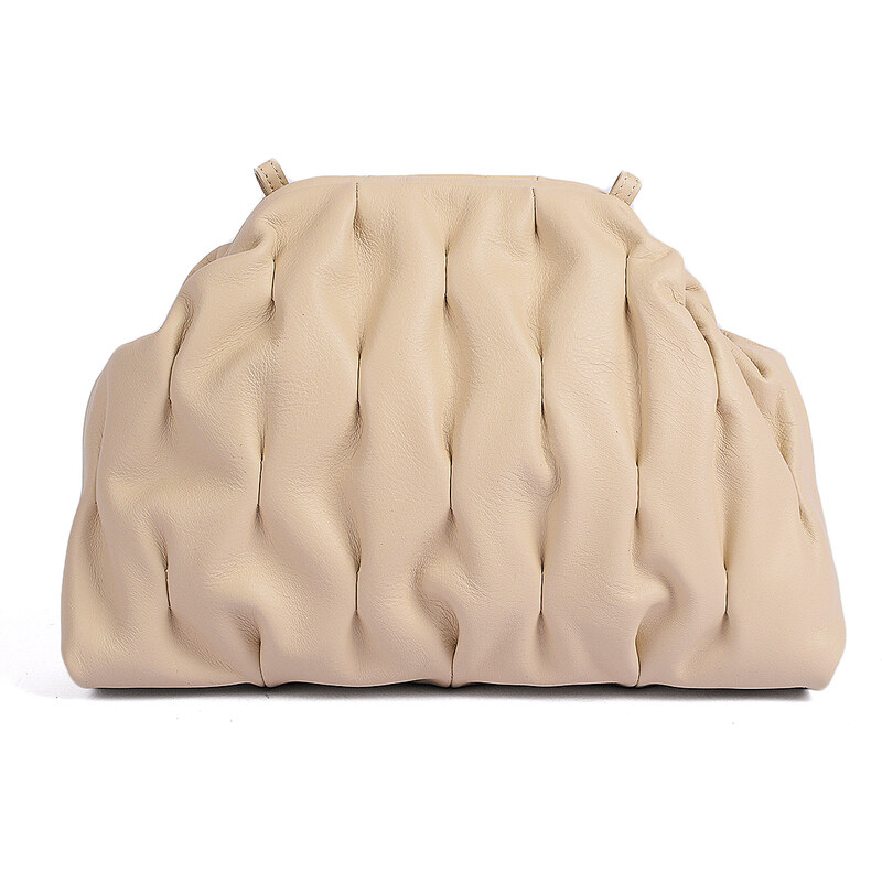 Luksuzna Talijanska Torba Od Prave Kože Vera Italy Mortoria Boja Bež