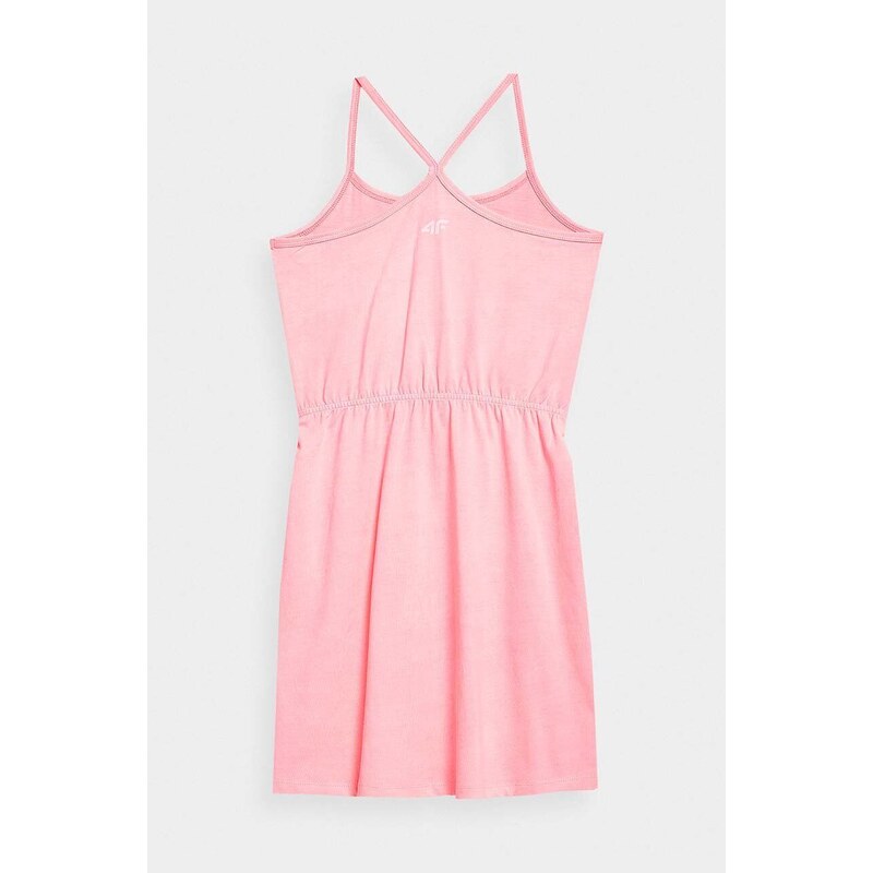 Dječja haljina 4F F026 boja: ružičasta, mini, širi se prema dolje