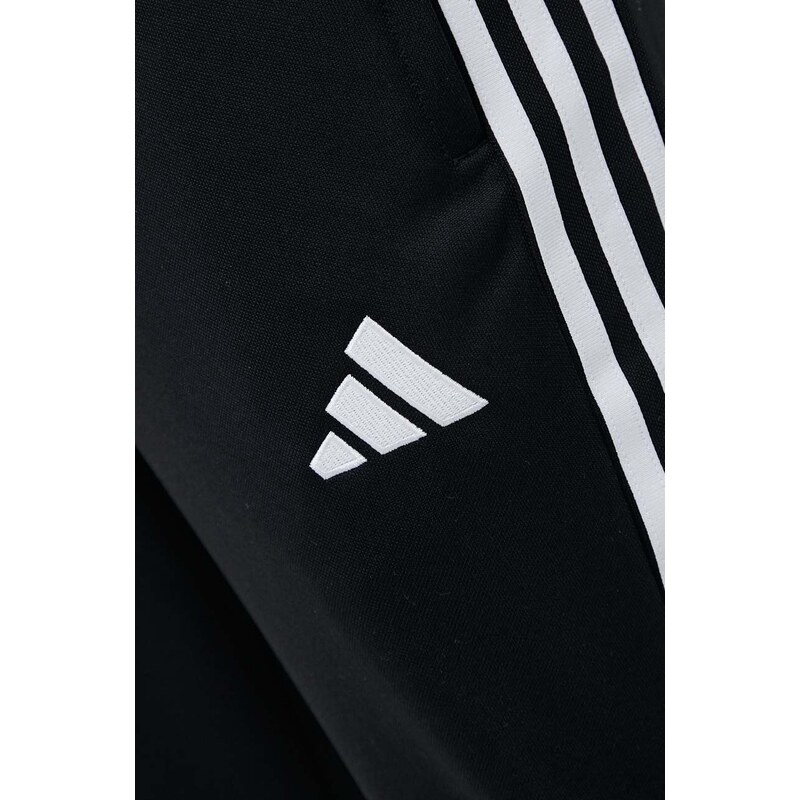 Hlače za trening adidas Performance Tiro 23 League boja: crna, s aplikacijom