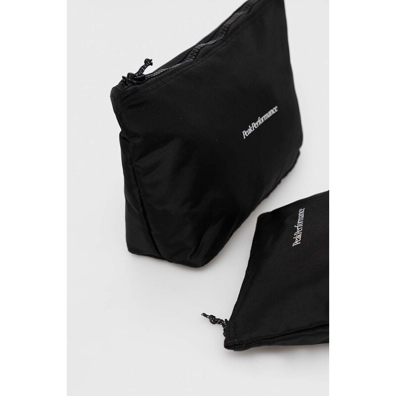 Kozmetička torbica Peak Performance 2-pack boja: crna