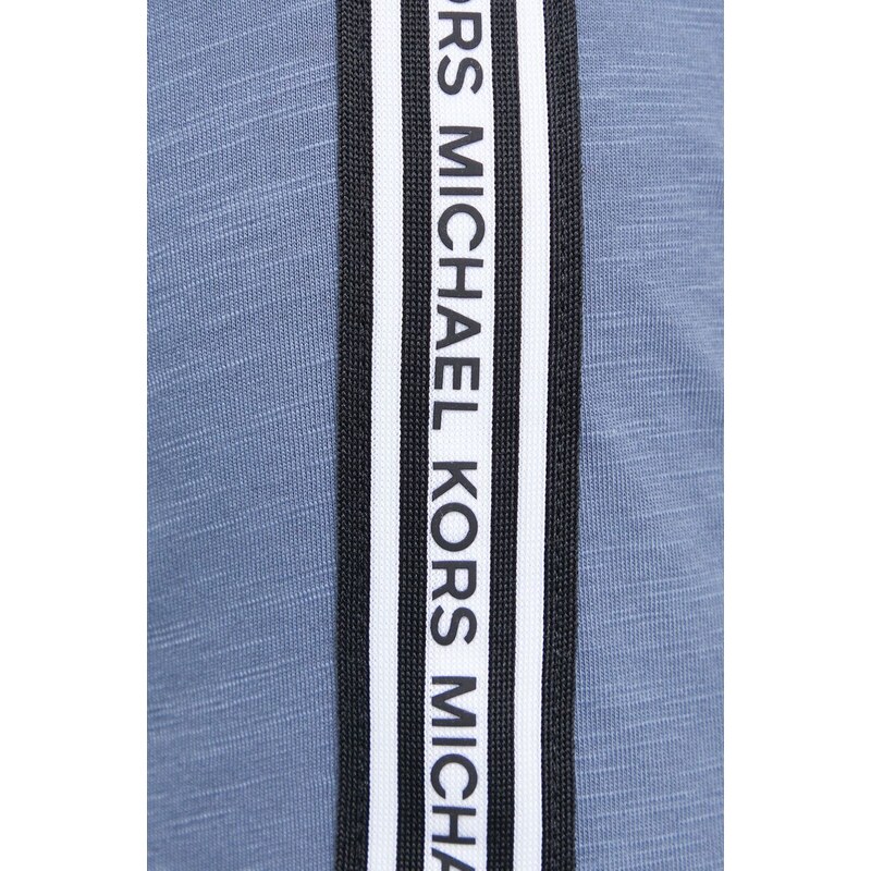 Homewear dukserica Michael Kors boja: tamno plava, s kapuljačom, s tiskom